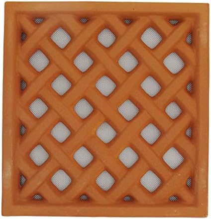 Grille d'aération rectangulaire terre cuite - 24x25 cm (rouge)
