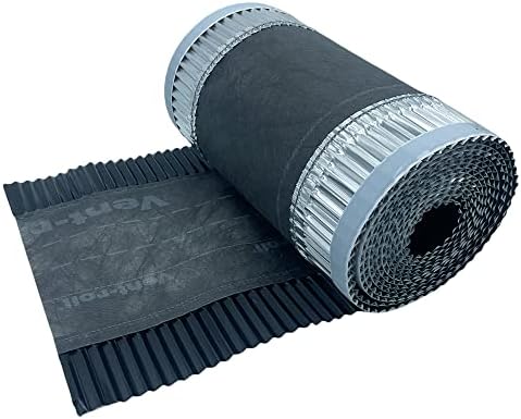 Closoir de Faîtage - Gris Anthracite - Souple ventilé Aluminium et Fibre - 300 mm X 5 ml - ral 7016