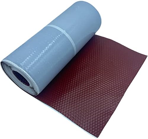 Solin Cerise auto-adhesif - Aluminium 30 cm x 5 m - Ral 8012 - en rouleau