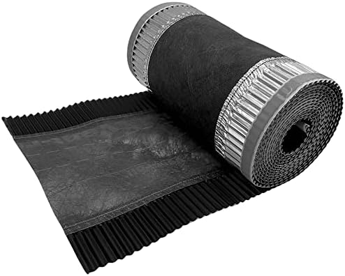 Closoir de Faîtage - Noir - Souple ventilé Aluminium et Fibre - 300 mm X 5 ml - ral 9005