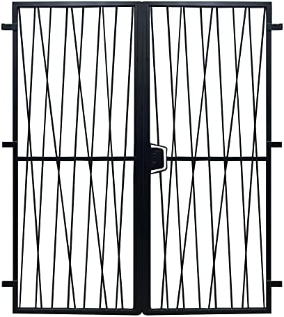 Grille porte Savane -2 vantaux pour encadrure H=210 cm x L=170 cm (côte tableau)