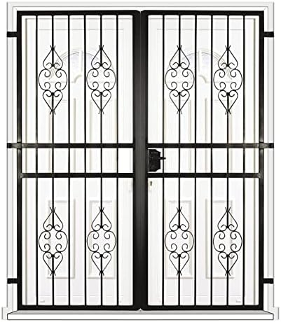 Grille porte Byzance -2 vantaux pour encadrure H=220 cm x L=200 cm (côte tableau)