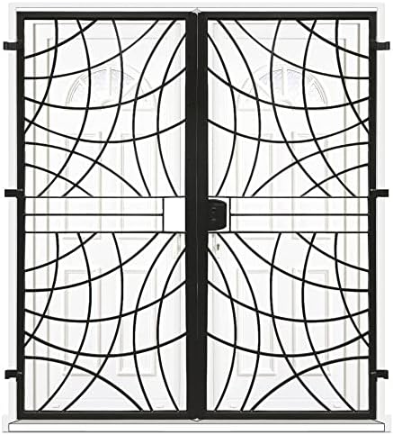 Grille porte Arcade -2 vantaux pour encadrure H=200 cm x L=120 cm (côte tableau)
