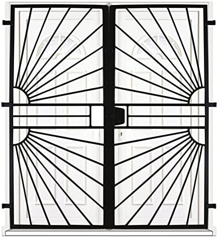 Grille porte Soleil -2 vantaux pour encadrure H=210 cm x L=170 cm (côte tableau)