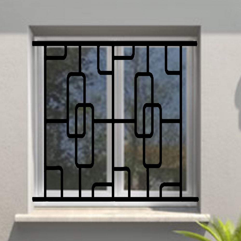 Grille de Defense Structural pour Fenetre H= 75 cm x L= 140 cm (côte tableau)
