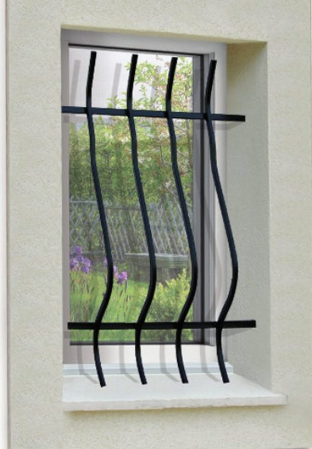 Grille de Defense Galbee pour Fenetre H= 105 cm x L= 140 cm (côte tableau)