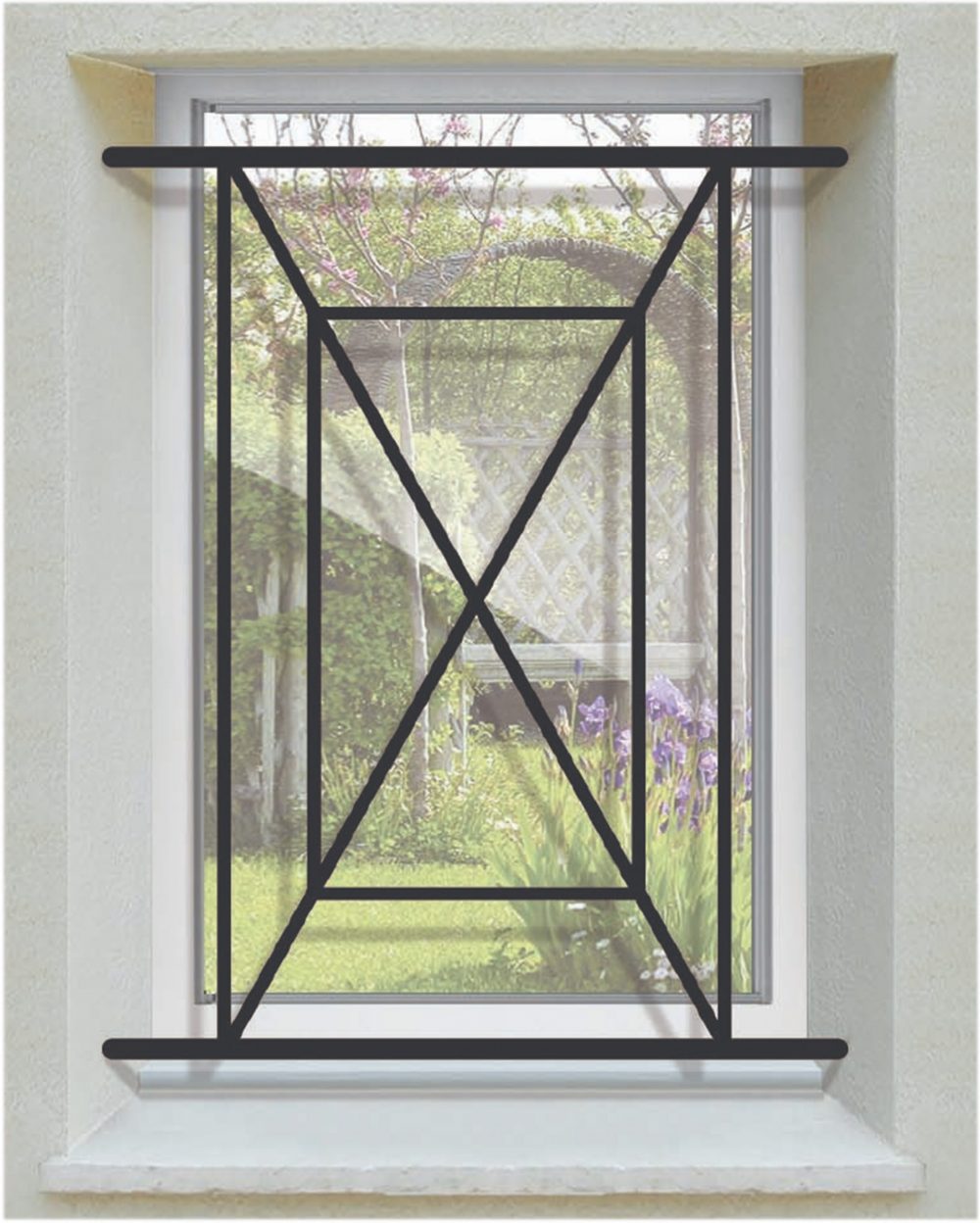 Grille de Defense Adour pour Fenetre H= 95 cm x L= 80 cm (côte tableau)