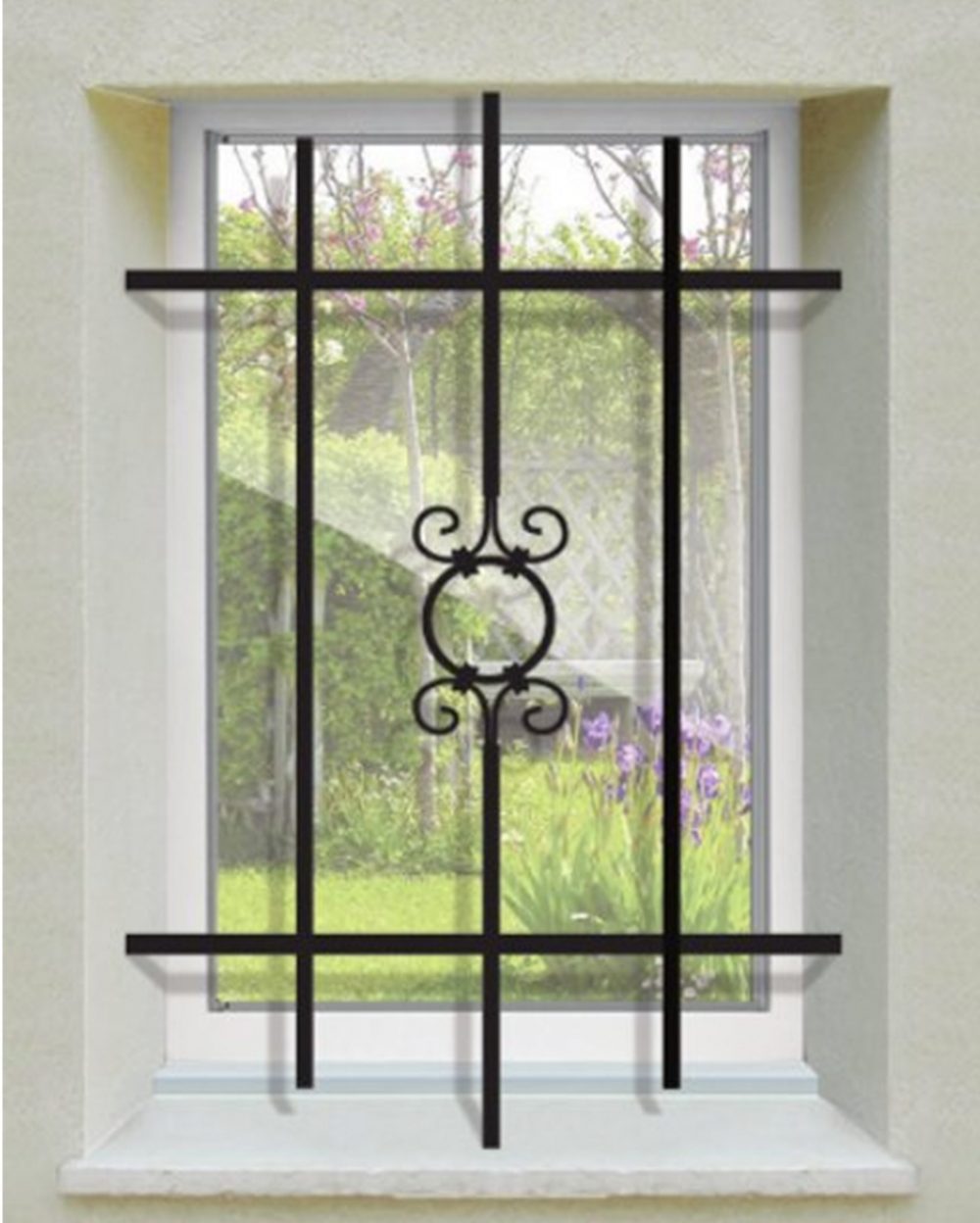 Grille de Defense Toscane pour Fenetre H= 105 cm x L= 160 cm (côte tableau)