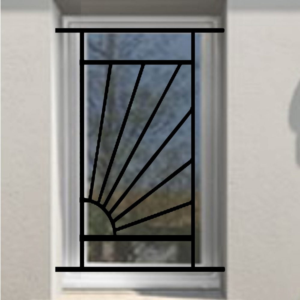 Grille de Defense Soleil pour Fenetre H= 105 cm x L= 60 cm (côte tableau)