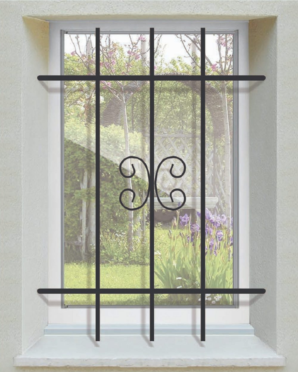 Grille de Defense Bidard pour Fenetre H= 105 cm x L= 100 cm (côte tableau)