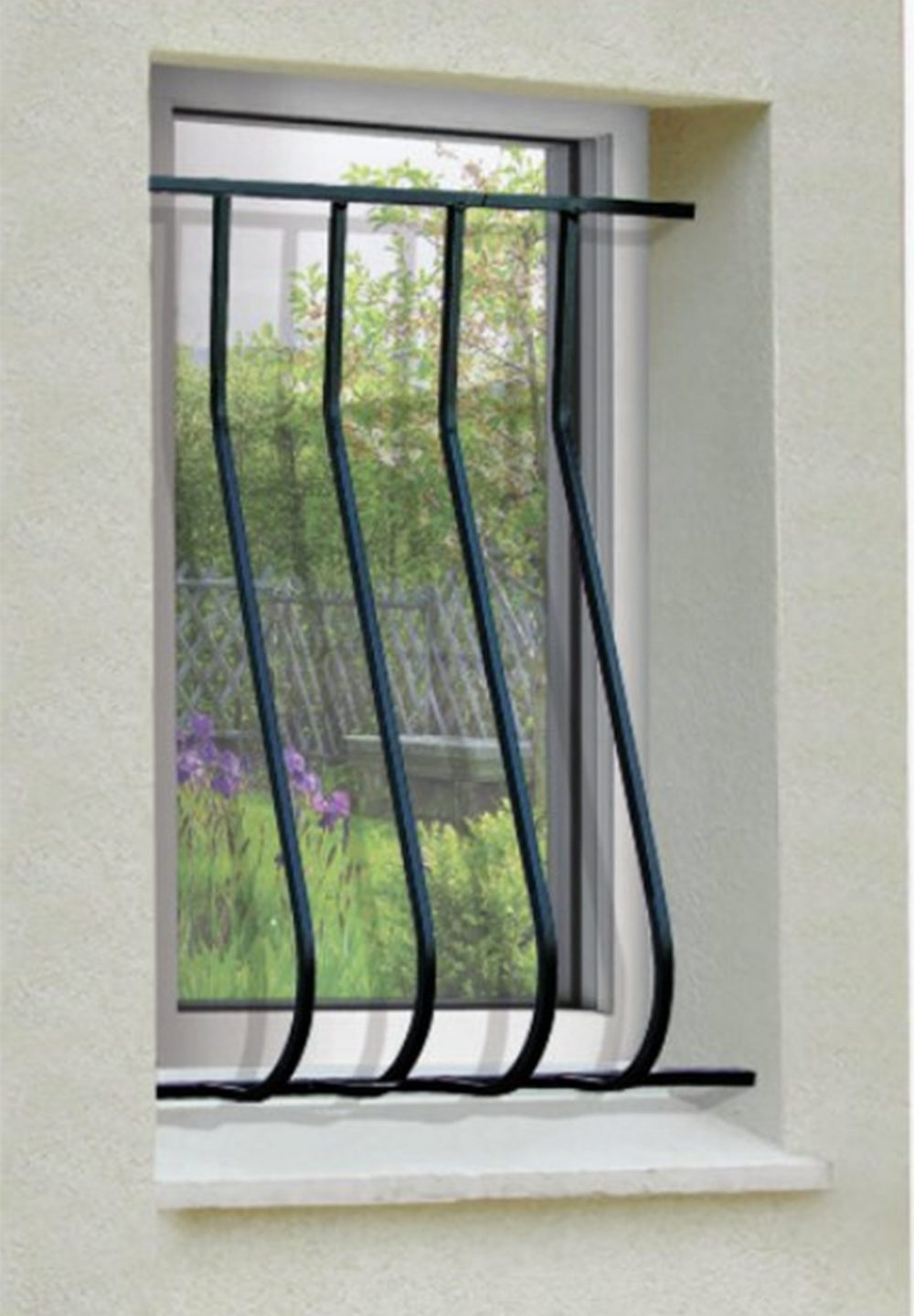 Grille de Defense Galbee Simple pour Fenetre H= 105 cm x L= 120 cm (côte tableau)