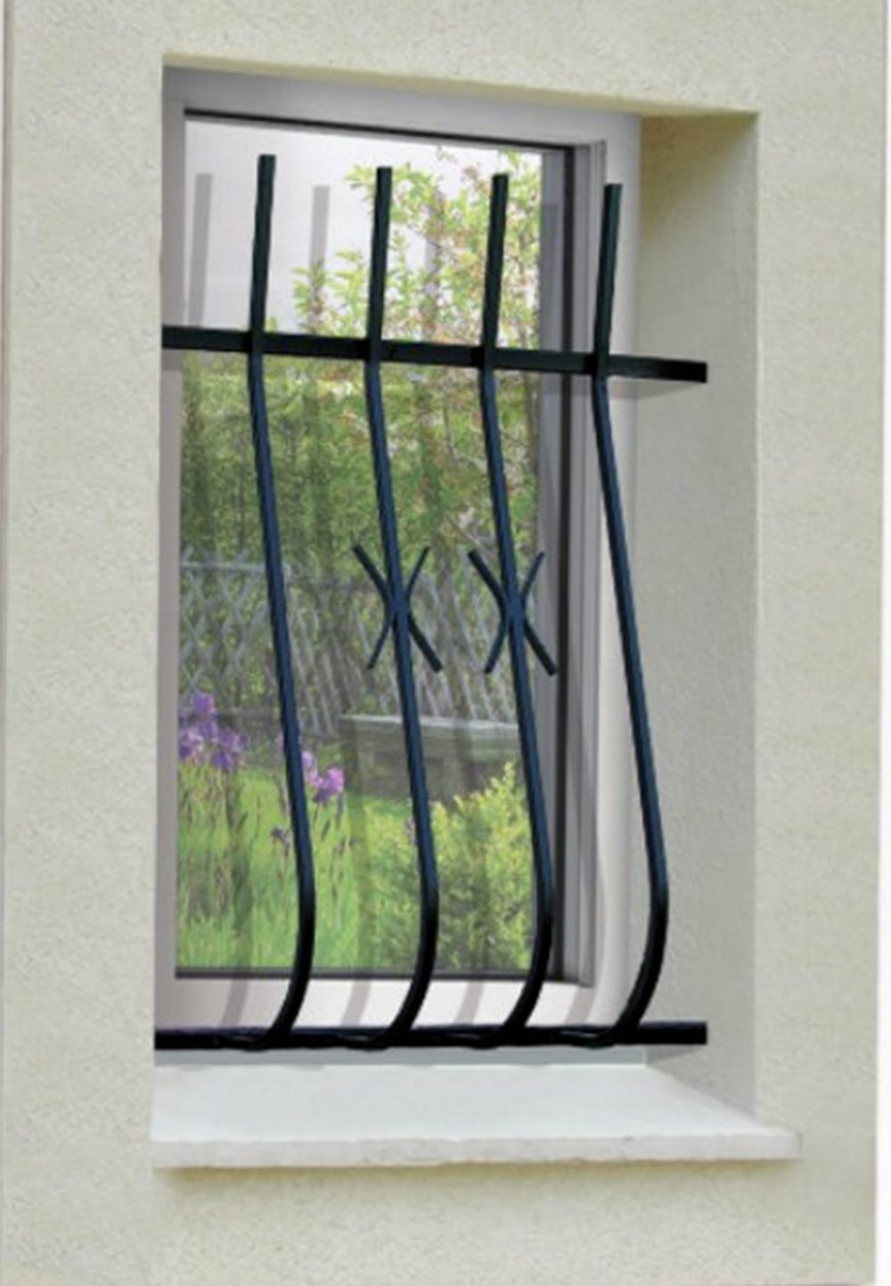 Grille de Defense Udine pour Fenetre H= 105 cm x L= 120 cm (côte tableau)