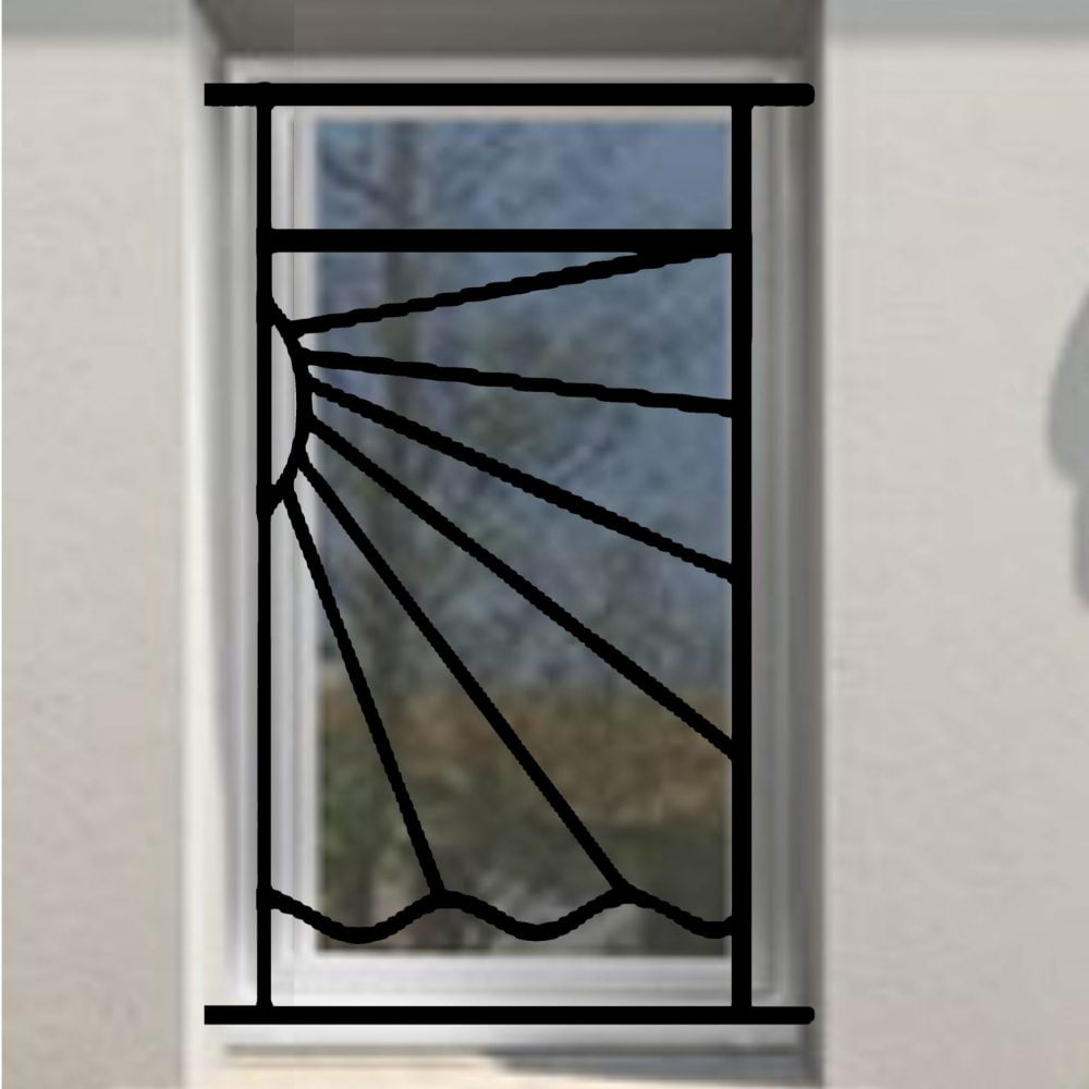 Grille de Defense Solazur pour Fenetre H= 105 cm x L= 60 cm (côte tableau)
