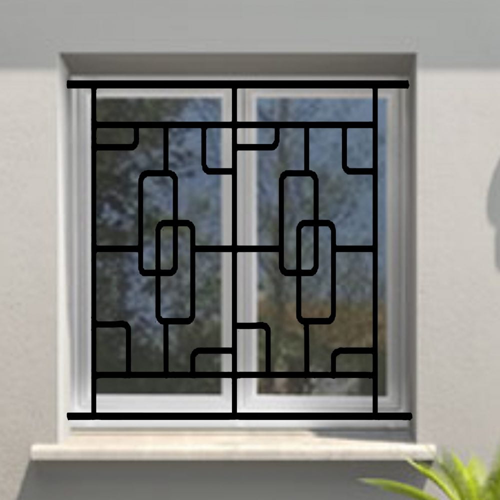 Grille de Defense Structural pour Fenetre H= 105 cm x L= 100 cm (côte tableau)