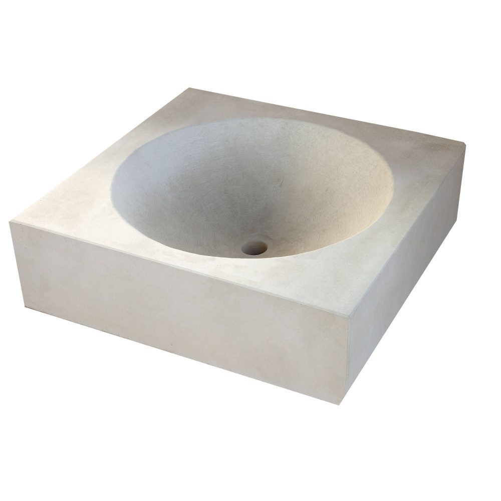 Evier vasque béton – Couleur Champagne RAL 1733 – Pour extérieur