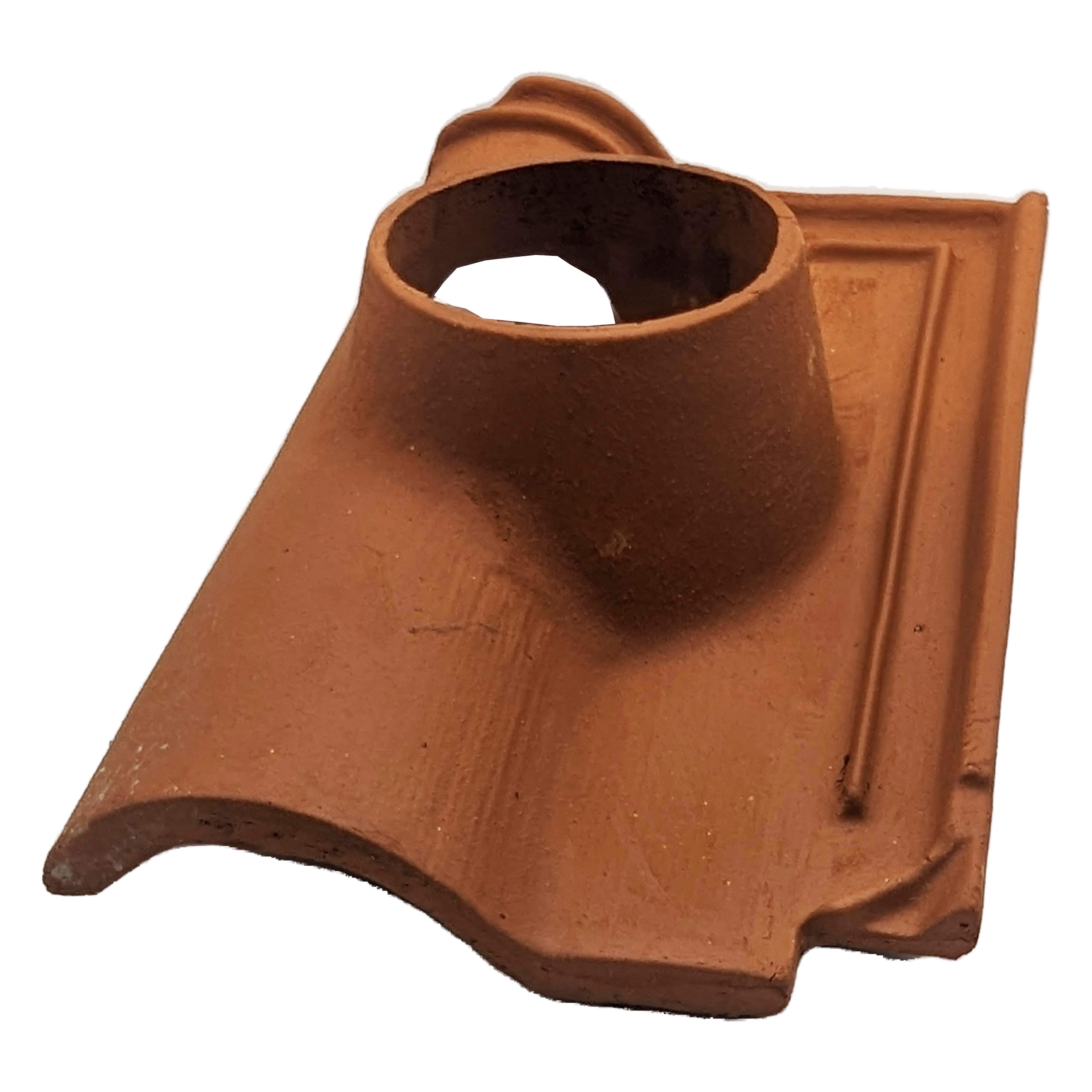 Douille adaptable tuile Romane - Diamètre 125 - Rouge