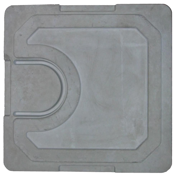 Couvercle 25x25 armé seul